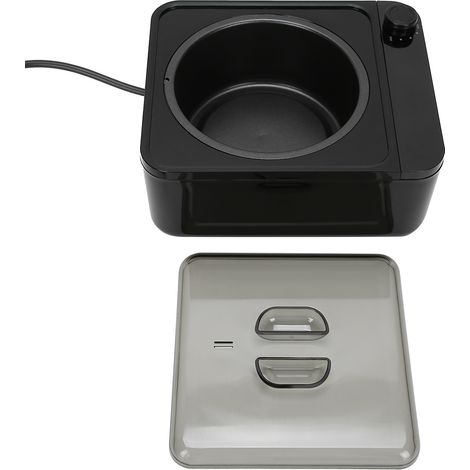 Lot de 1 Chauffe-cire Électrique Intelligent 500ml pour Épilation, Noir, Prise UE 220V, Fonte de Cire Rapide et Précise (1/5)