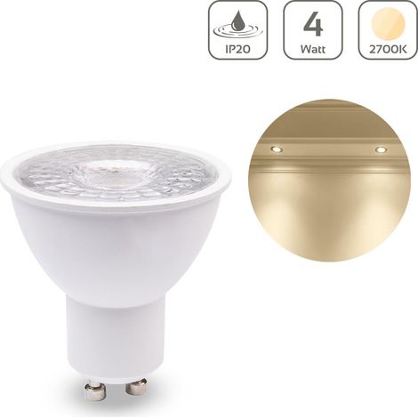 LED Spot GU10 4W 360lm 38° - Lichtfarbe: Warmweiß 2700K (1/5)