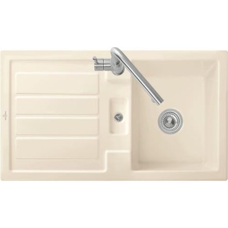 Lavabo réversible en céramique Flavia 50 VB EB-SP 900x510mm Noir pur
