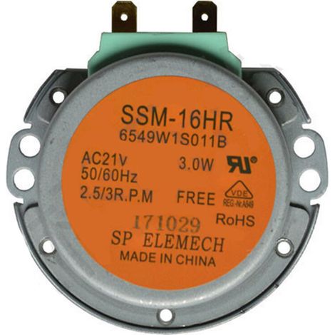 SSM-16Hr Ac21V 3W 50/60Hz 6549W1S011B Plattenspieler-Synchronmotor Ersatz für LG Mikrowelle