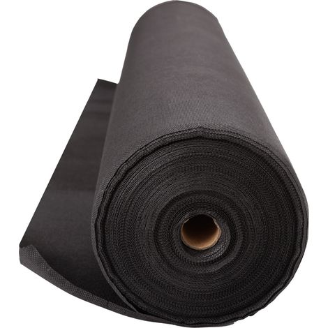 Trendline Unkrautvlies 1,5 x 25m Schwarz Schneidbar Unkrautschutz Gartenvlies