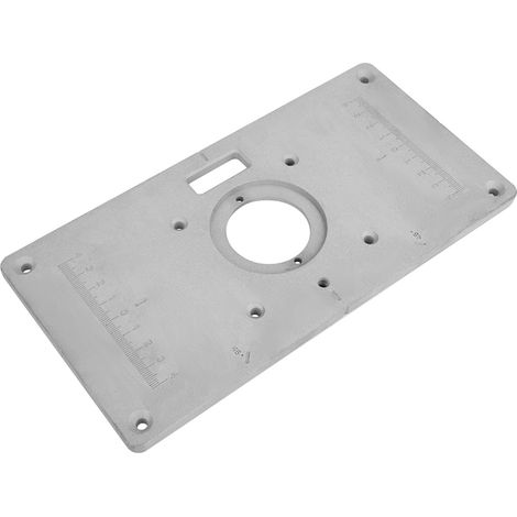 Plaque et anneau d'insertion pour table de défonceuse en aluminium 235 mm x 120 mm x 8 mm pour le travail du bois (bricolage) (1/5)
