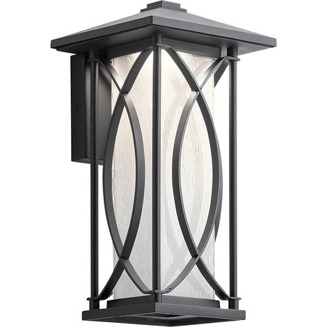 Ashbern Kichler Outdoor 1 Licht Wandlaterne texturiert schwarz IP44 (1/5)