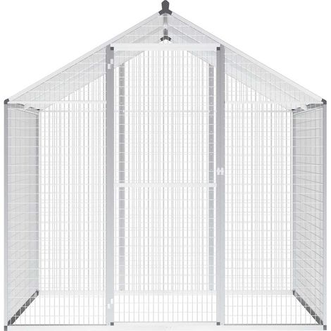 Volière d'extérieur Aluminium 178 x 122 x 194 cm