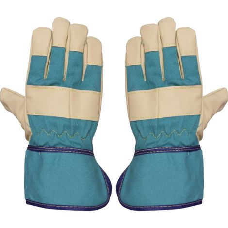 Gants de jardin pour enfant protection jardinage junior cuir synthétique doux souple confort, 6-8 ans (1/2)