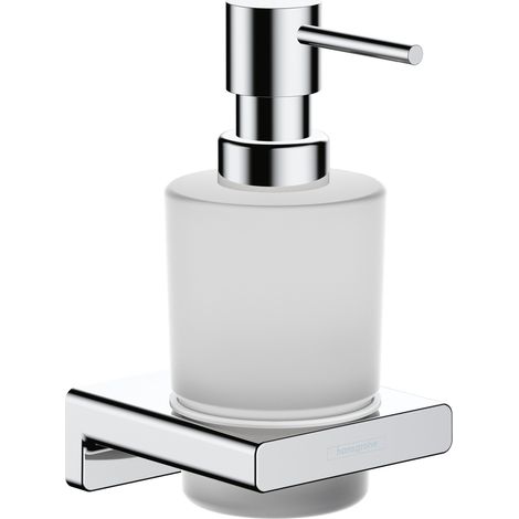 Hansgrohe AddStoris - Lotionspender mit Halter, Glas matt/ verchromt 41745000