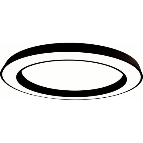 Plafonnier led gea luce flor pg noir 4100lm 3000°k plafonnier moderne