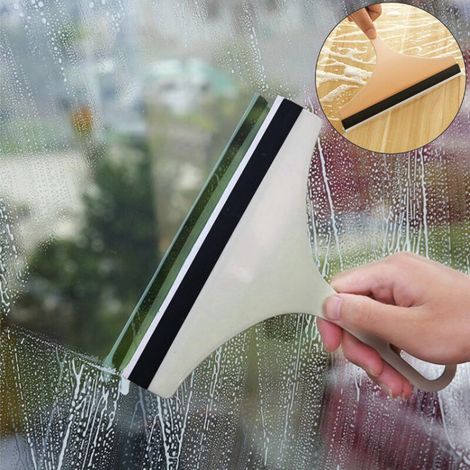 Grattoir de douche en plastique en 3 parties, grattoir à vitres, essuie-vitres
