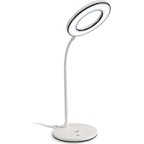 Lampe de bureau LED Miady 6 W 48 cm, éclairage de table, 3 températures de couleur x 4 modes de luminosité, confort visuel, intensité variable, col de cygne avec adaptateur. (1/5)