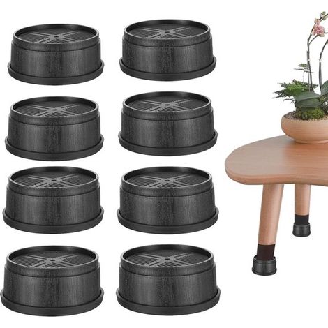 Verstellbare Möbelfüße 8 Stück robuste Bettfüße Gummipads 38 cm 7 6 cm 11 4 cm 15 2 cm Höhenverstellung Tisch Stuhl Sofa Erhöhung Möbel Hebepads (1/5)