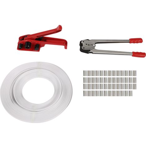Kit de cerclage manuel pour feuillards d'emballage en PP/PET de 16-19 mm Kit de bandes de cerclage (1/5)
