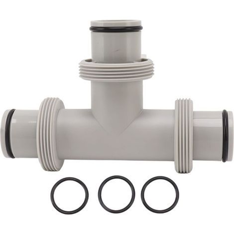 Valve �� piston fendue Jiawu de 1,5 pouce, une valve �� piston de type T de remplacement deux en un avec anneau en caoutchouc ��lastique, adapt��e �� l'entretien des pompes de piscine.