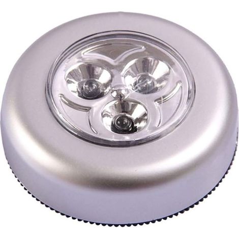 Plafonniers Lampes Spots Led Autocollants à Piles Veilleuse à Pousser Spotlights Batteries Bébé à Contrle Tactile Lampe De Chevet Pour Chambre D'enfant Lumière De Nuit Placard (1/5)