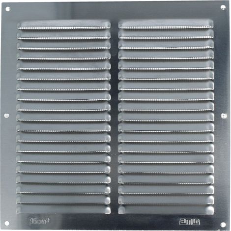 Aluminium Lüftungsgitter mit Netz Lüftungsblech Insektenschutzgitter 200 x200mm