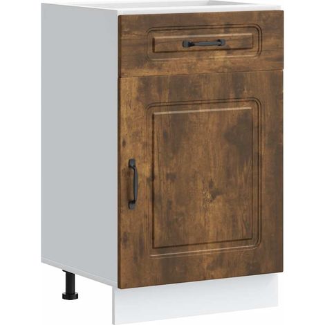 Maison Exclusive - Base da Cucina Kalmar Rovere Fumo in Legno Multistrato