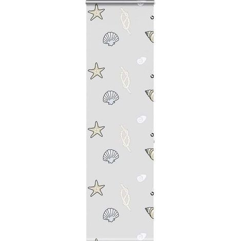 Store enrouleur de douche avec coffre intégré, largeur du tissu 56 cm. (1/5)