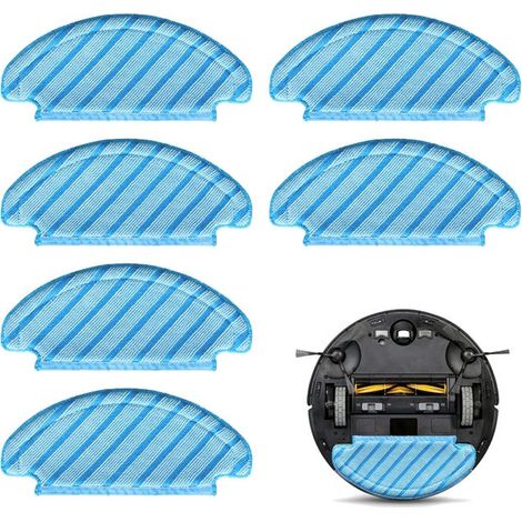 Juego de 6 paños de limpieza para aspiradoras robot Ecovacs, compatibles con los modelos T8AIVI/T8MAX/n8pro. (1/5)