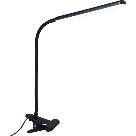 Lampada da scrivania con morsetto e collo d'oca flessibile per salone di bellezza, ufficio, letto, testiera, banco da lavoro, leggio, camera studentesca, cavalletto. (1/2)