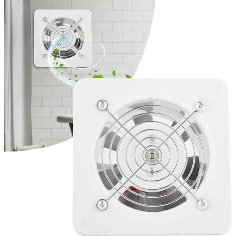 Ej.Life – Extracteur d'air mural 25W 220V – 140m³/H – Faible bruit 30-35dB – Installation facile – Pour salle de bain, cuisine, garage (1/5)