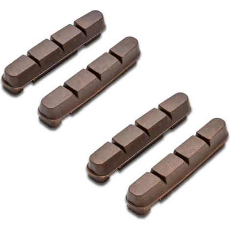 Roues en fibre de carbone Irovami, plaquettes de frein pour vélo de route (2 paires), marron (1/5)