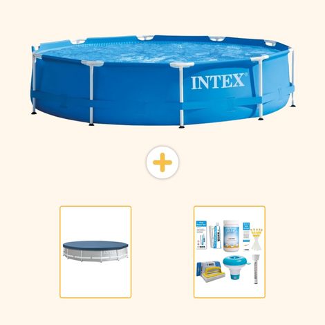 Intex Piscine Tubulaire Ronde - 366x76 cm - 3-pièces S22455 (1/5)
