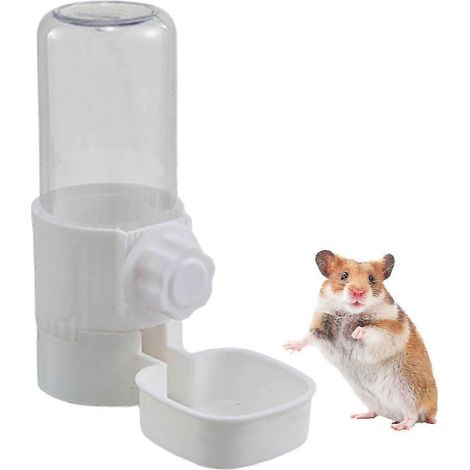 Distributeur d'eau automatique pour cage d'oiseaux (25-26 cm), pour animaux de compagnie, usage intérieur/extérieur, blanc. (1/4)