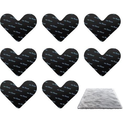 8 protectores de esquinas para alfombras autoadhesivos reutilizables, compatibles con suelos de madera, baldosas y moqueta. (1/5)