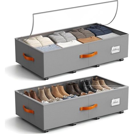 Coffre Rangement Sous Lit 65L 600D, Bac Rangement (1/5)