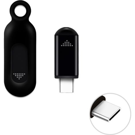 Transmisor infrarrojo inalámbrico para smartphones, mini mando a distancia universal con conector USB-C, compatible con smartphones Android, televisores, aires acondicionados, ventiladores y cámaras.