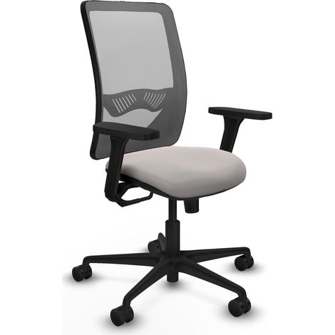 Silla de oficina piqueras y crespo Zulema gris cuero sintético (1/2)