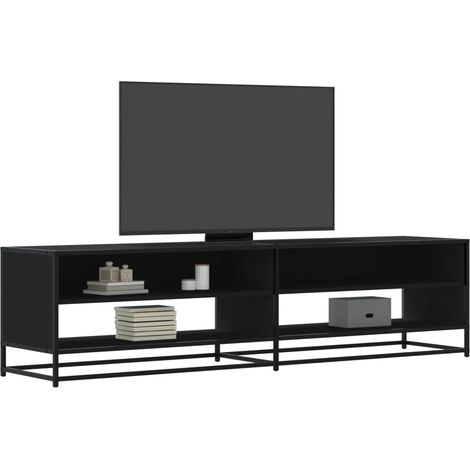 vidaXL Mobile Porta TV Nero 180,5x40x46 cm in Truciolato