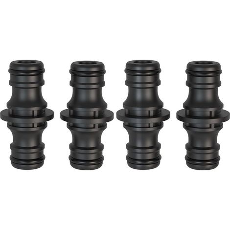 Connettore per tubo da giardino da 1/2" in 4 pezzi - Pezzo di collegamento per un collegamento sicuro del tubo, accoppiamento, collegamento di due tubi per prolunga (1/5)