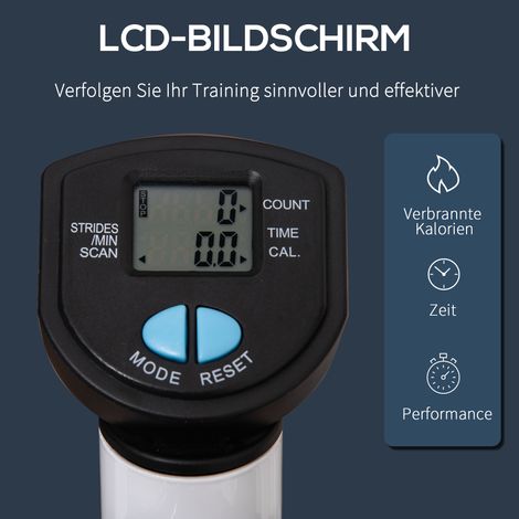 Stepper pour fitness avec écran LCD, pédales antidérapantes, acier et ABS, 55x44x108 cm, charge max 100 kg (1/5)