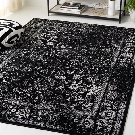 Tapis Carré 122 x 122 cm, Noir (1/5)