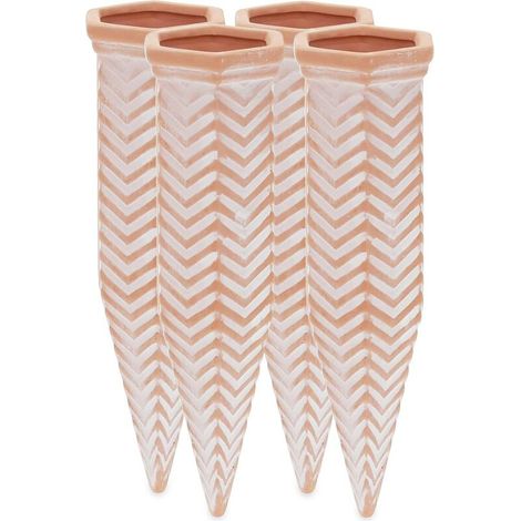 Arrosage en Terre Cuite, lot 4, pour Bouteilles Pet de 1,5 L, pour intérieur et extérieur, Marron (1/5)