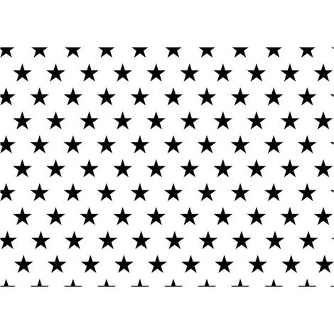 Tissu d'ameublement extérieur Oxford - Motif : Petites étoiles noires I DR076 (1/5)