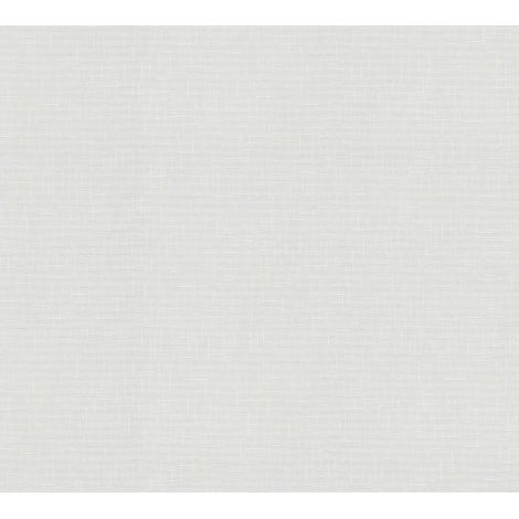 Papier peint intissé moderne blanc Tapisserie à poids structurée en lignes Papier peint 25 x 1,06 m effet rectangulaire idéal chambre (1/4)