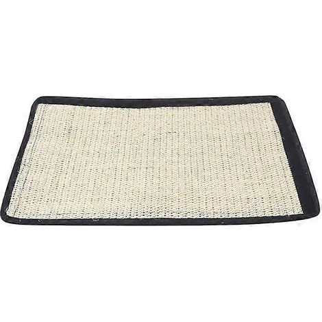 Tapis beige à griffer, poteau à griffer en sisal pour chats d'intérieur, tapis à griffer pour canapé, poteau à griffer, protection pour chats et chiens, tapis à griffer pour chien ( ) (1/5)