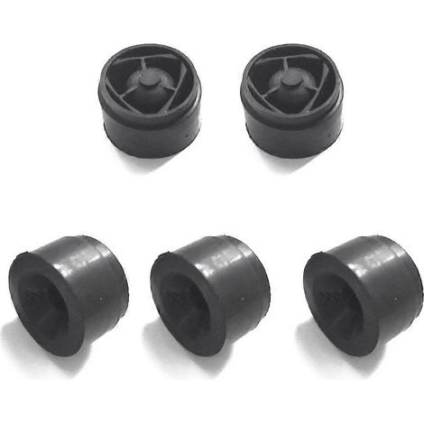 Lot de 5 protections de moteur pour Ford Focus MK2 (2005-2013) - Joints en caoutchouc résistant - Noir (1/5)
