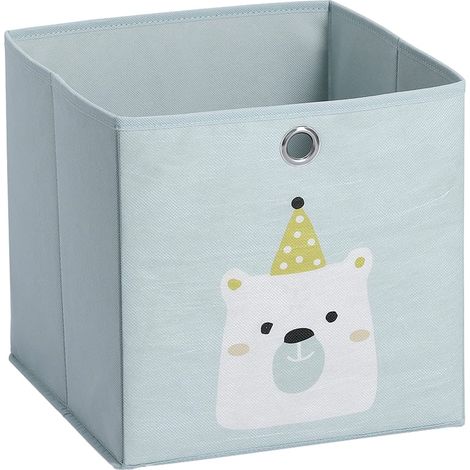 Zeller 14424 - Contenitore "Icebear", in tessuto non tessuto, 28 x 28 x 28 cm (1/4)