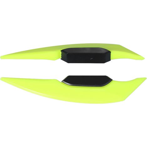 Paar aerodynamische Seitenflügel für Motorräder, universelle Spoiler für Motorräder und E-Bikes, fluoreszierend grün, 2-teiliges Set (1/5)
