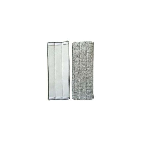10pcs Serpillères pour Balai Lave-Sol Housse de Nettoyage de Rechange La Tête de Ménage de Vadrouille pour Balai Plat Lingettes de Nettoyage 33x12mm (1/4)