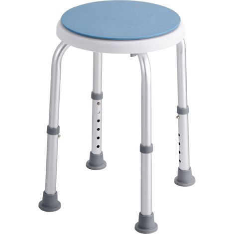 Chaise de douche pivotante à 360°, hauteur réglable, tabouret de bain antidérapant pour personnes âgées ou à mobilité réduite, capacité 136 kg. (1/5)