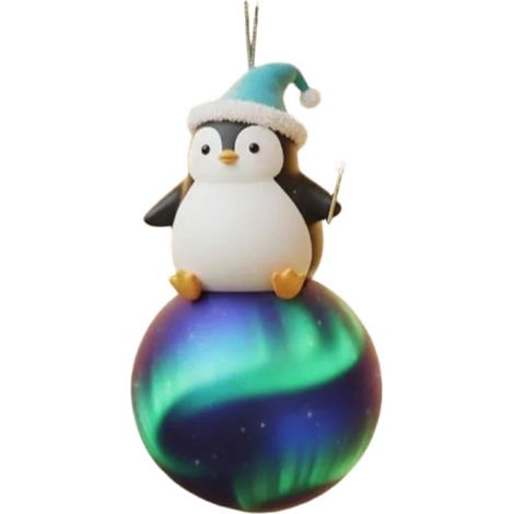 Ornement Animal - Boule Acrylique 2D - Décoration Suspendue Pour Arbre De Noël - 8 cm - 1 Pièce (1/4)