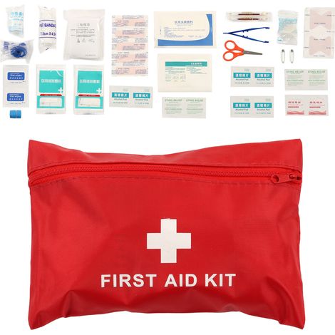 Kit d'Aide de Survie Portable Trousse d'Urgence Complète pour Maison Aventure Extérieure Séisme (1/5)