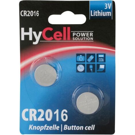 HyCell Lithium Knopfzellen CR2016 (1/4)
