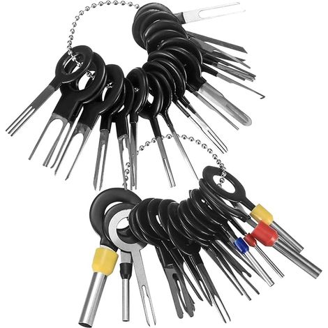Car Unlock Tool, Auto Terminals Removal Tool Set, Car Cable Connector Removal, Electric Car Wiring Crimp Connector Pin Extractor Kit (1/5)