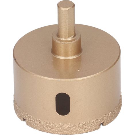 Scie cloche diamantée 60mm acier carbone ouvre-trous céramique verre porcelaine foret queue triangulaire carrelage (1/5)