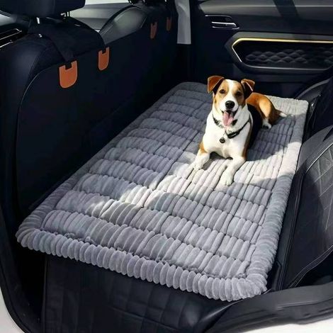 Matelas pour chien pour extension de siège arrière de voiture, tapis épais antidérapant pour animaux de compagnie arrière de voiture, pour extension (1/5)