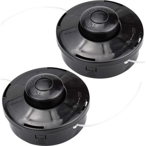 Set di 2 testine universali per decespugliatore A6481 Bobina in nylon per tagliabordi Testina di taglio per decespugliatore M10 X 1.25 per